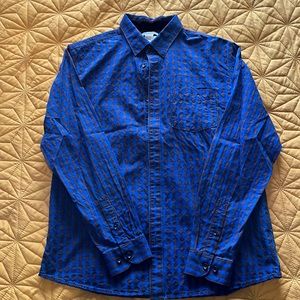 Carbon 2 Cobalt mens casual button down